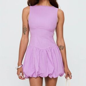 Princess Polly Lilac Drop Waist Bubble Dress